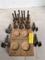 16 Wooden Drill Bits