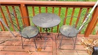 Patio table and 2 chairs