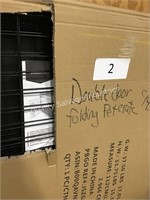 double door folding pet crate
