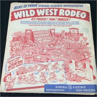 1952 WILD WEST RODEO, 65 PIECES, UNOPENED