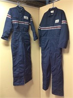 2 PIEDMONT AIRLINES JUMPSUITS, 1 LARGE & 1 SMALL