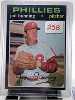 1971 TOPPS JIM BUNNING BASEBAL CARD