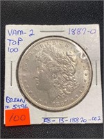 1887O Morgan Dollar