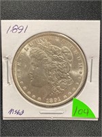 1891 Morgan Dollar