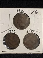 1901-1903 Indian Head Pennies