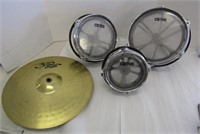 14" Hi-Hat Cymbal & 3 Toms