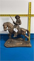 Vintage 1972 Austin Prod Cowboy Horse Statue