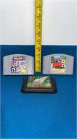 3 Nintendo /Sega Genesis Game Cartridges