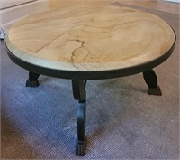 P - ROUND METAL & MARBLE COFFEE TABLE (L3)