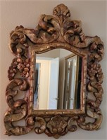 P - WALL MIRROR IN ORNATE FRAME (C4)