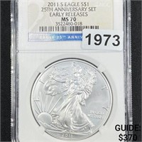 2011-S Silver Eagle Early Releases NGC - MS70
