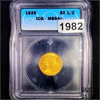 1926 $2.50 Gold Quarter Eagle ICG - MS64+