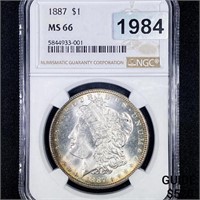 1887 Morgan Silver Dollar NGC - MS66