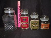 MISC GLASS CANISTERS