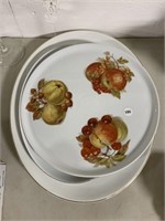 3 Serving Plates - 1 is Bavarian