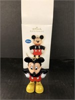 VINTAGE 3” HALLMARK METAL MICKEY MOUSE ORNAMENT