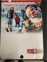 2000 COCA COLA ADVERTISING HOLIDAY STORE POSTER -