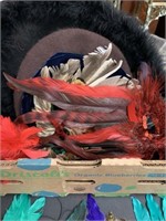 SELECTION OF HATS AND MARDI GRAS MASKS
