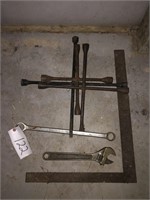 Framing Square, 4-Way Lug Wrench & More