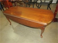 SOLID CHERRY QUEEN ANNE LEG DROP SIDE COFFEE TABLE