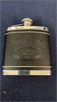 Jack daniels flask ol lucky 7 leather wrapped