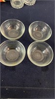 4 glass bowls great for seasonings mixing