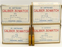 80 Rounds Of M72 .30-06 Match Grade Ammunition