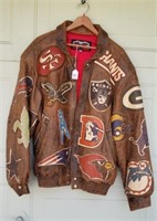 J & H Limited Edition NFL Leather Jacket XL