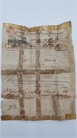Antique Railroad Document 1866 Pittsburgh, Ft.