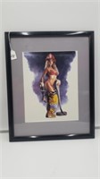 Framed Art Sexy Firefighter