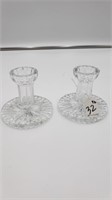 2 Pc. Waterford Crystal Candleholders