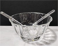 Tiffany & Co. Clear Glass Salad Bowl