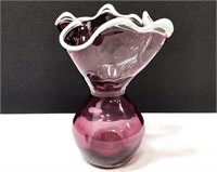 Decorative Purple Glass Vase