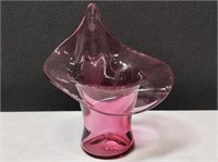 Pink Tinted Glass Vase