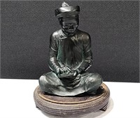 Seated Asian Figure with Base