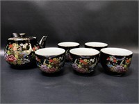 Five Cup Ceramic Japanese Tea Set