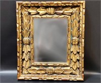 Decorative Mirror in Carved Wooden Frame