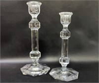 Pair of Riedel Crystal Candle Holders