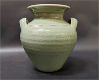 Green Ceramic Vase / Planter