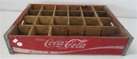 Wood Coca-Cola divided carrier.