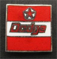 Dodge Red/White Pin.