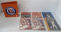 Detroit Tigers Binder with (6) Program Books