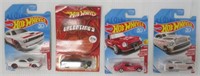 (4) Hot Wheels Cars Including (3) Red Edition and