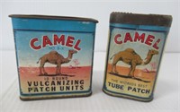 (2) Piece Lot of Vintage Camel Tire Patch Kits.
