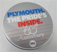 60th Anniversary Plymouth Tin Can with Great