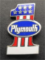 Plymouth 1 Red/White/Blue Pin.
