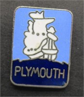 Plymouth Blue/White Pin.