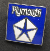 Plymouth Blue/White Pin.