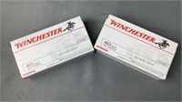 (2x) 40 Smith and Wesson Winchester (100 rounds)