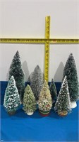 8 Large Bottle brush Trees for Scenic Displays